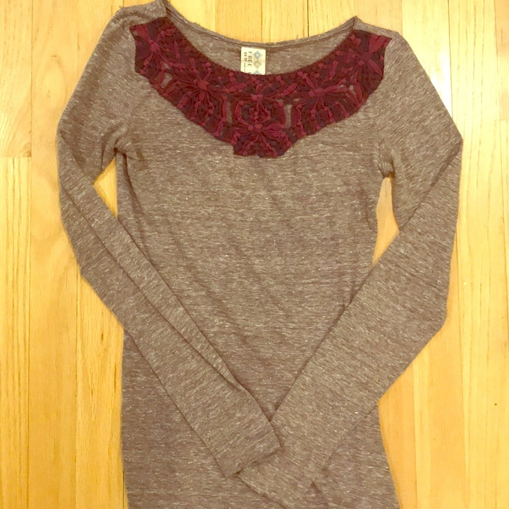 Free people crochet detailed dress